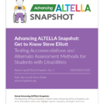 Cover page of Advancing ALTELLA Snapshot: Get to Know Steve Elliott