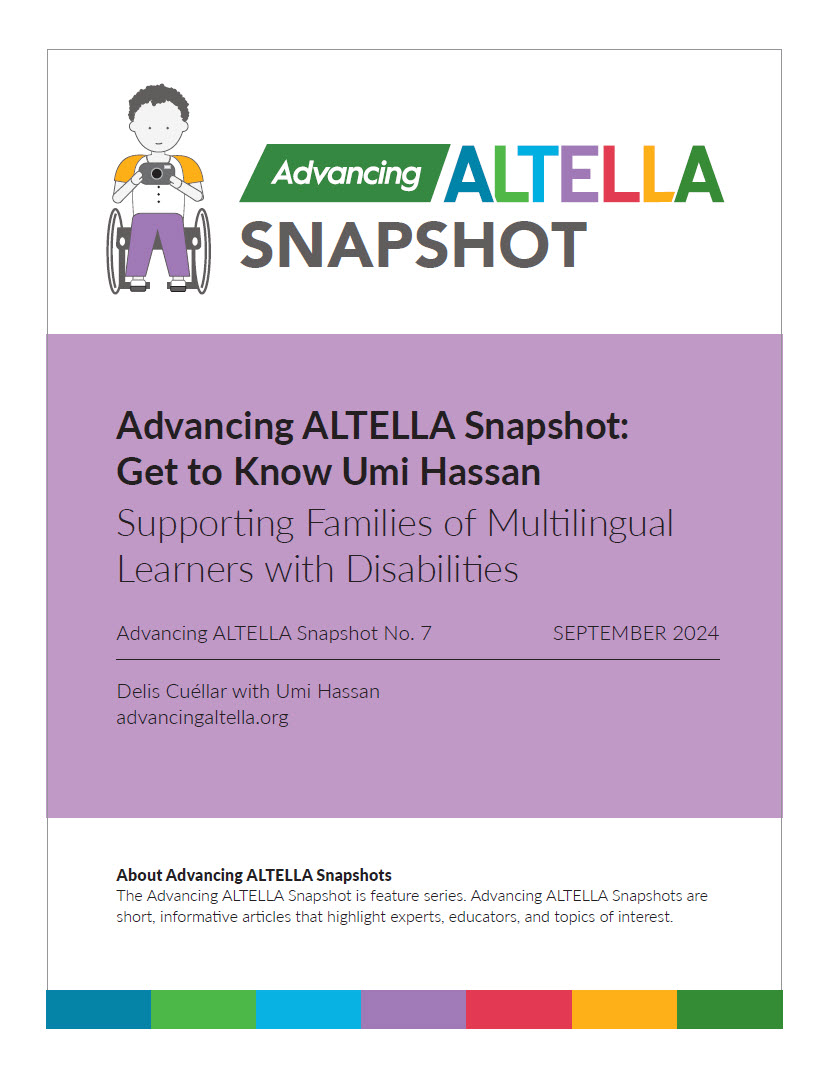 Cover page of Umi Hassan's Advancing ALTELLA Snapshot.